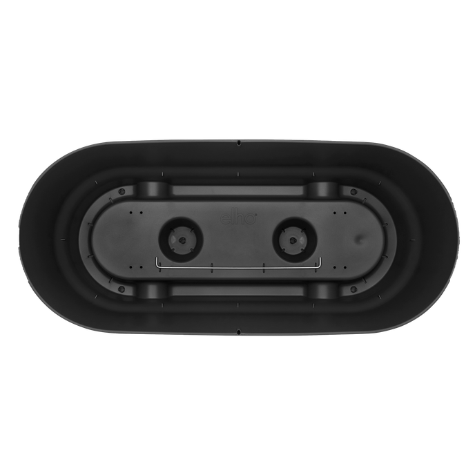 greenville terrace trough 60cm wheels living black